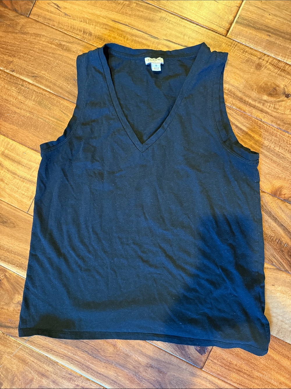 J. Crew Factory Black V-Neck Tank Top, small, VGUC